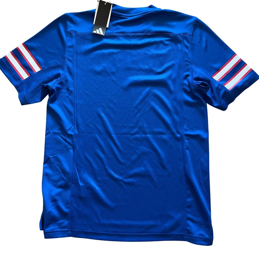 Adidas‎ Kansas Jayhawks NIL Kan Home Football Jersey Royal Blue KC2137 Mens M